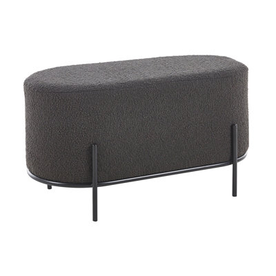 Ajmail 80cm Wide Oval Footstool Ottoman