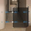 Barrière de clôture pour animaux sans perceuse, 49,21 po x 15,74 po, A-131216772