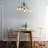 6 - Light Antique Gold Cluster Pendant