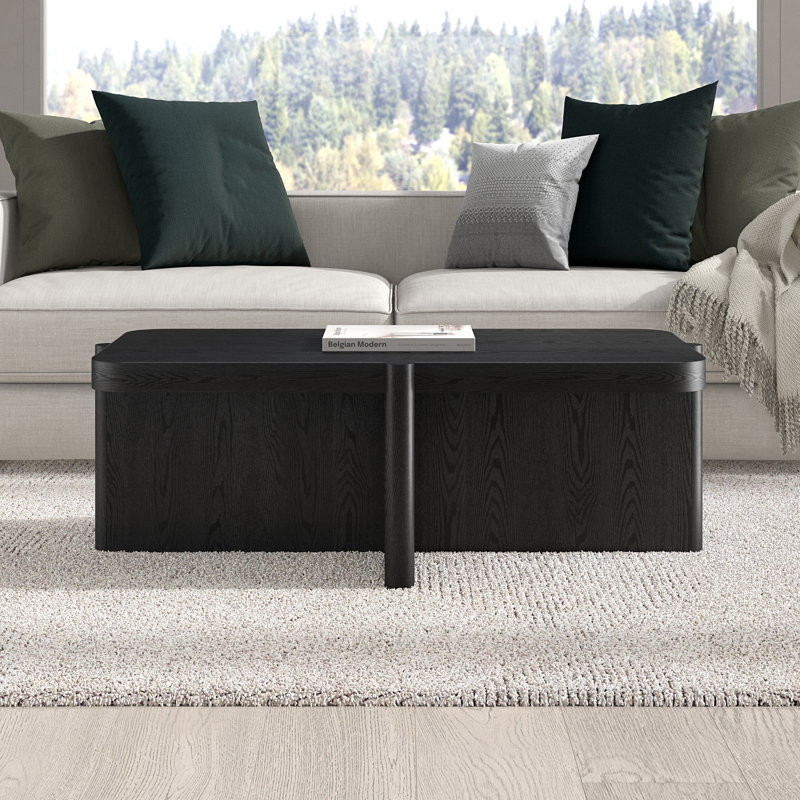 Table basse rectangulaire 45 po Laguna, Noir