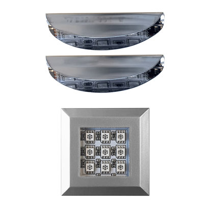 LED-Beleuchtungs-Set Yinka (2 Lichtleisten, 1 Puckleuchte)