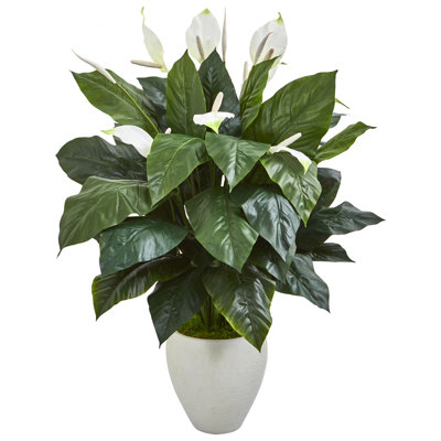 Plante de feuillage artificiel 49" dans un pot de fleurs