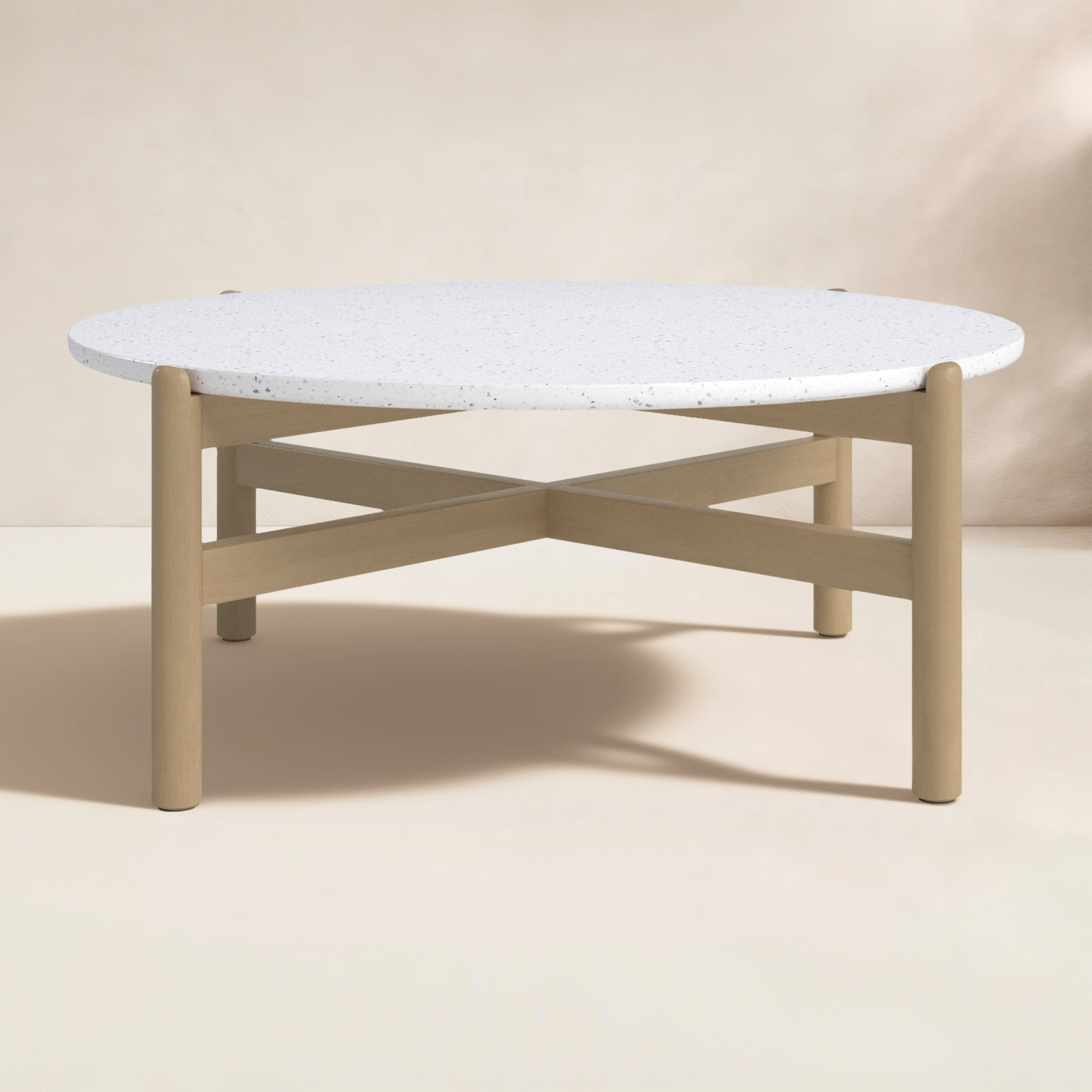 Mimi 32'' Stone Outdoor Coffee Table