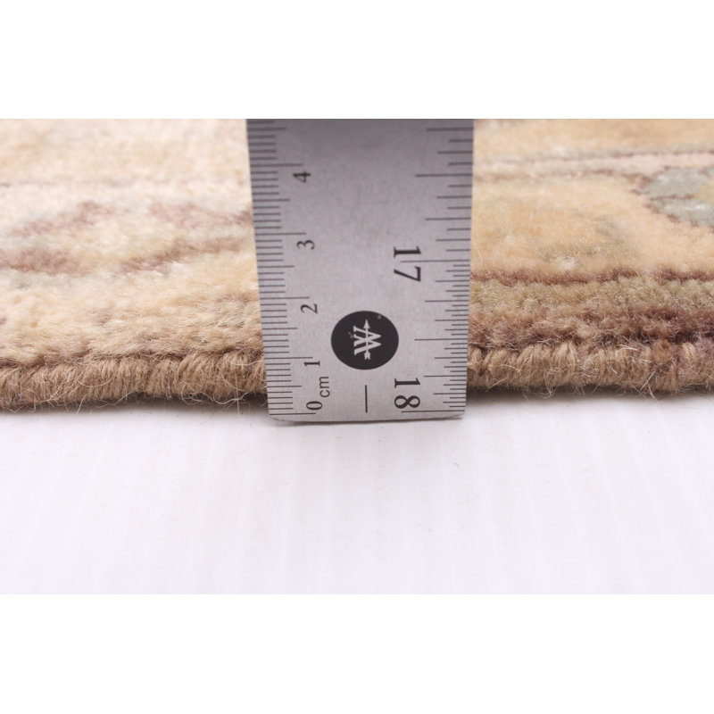 Tapis oriental brun foncé en laine noué à la main 8 pi 2 po x 9 pi 9 po Peshawar