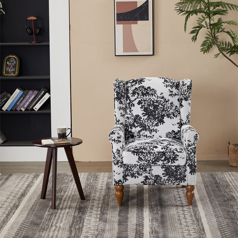 Ensemble table basse et fauteuil avec structure en bois robuste