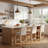 Modern Counter Height Bar Stool With Back, 25.2'' Seat Height Beige Linen Upholstered Solid Wood Bar Stools For Home Bar Kitchen Island-1204418326