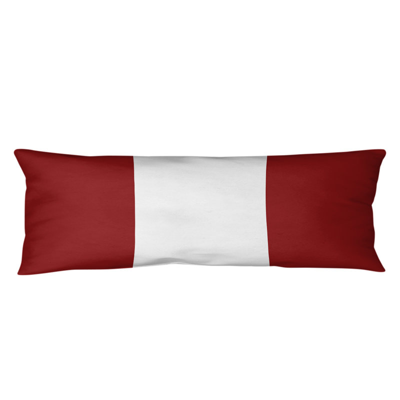 Polyester Medium Pillow, Red, Abeale