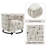Darya Beige Pattern Fabric Chair W/Swivel