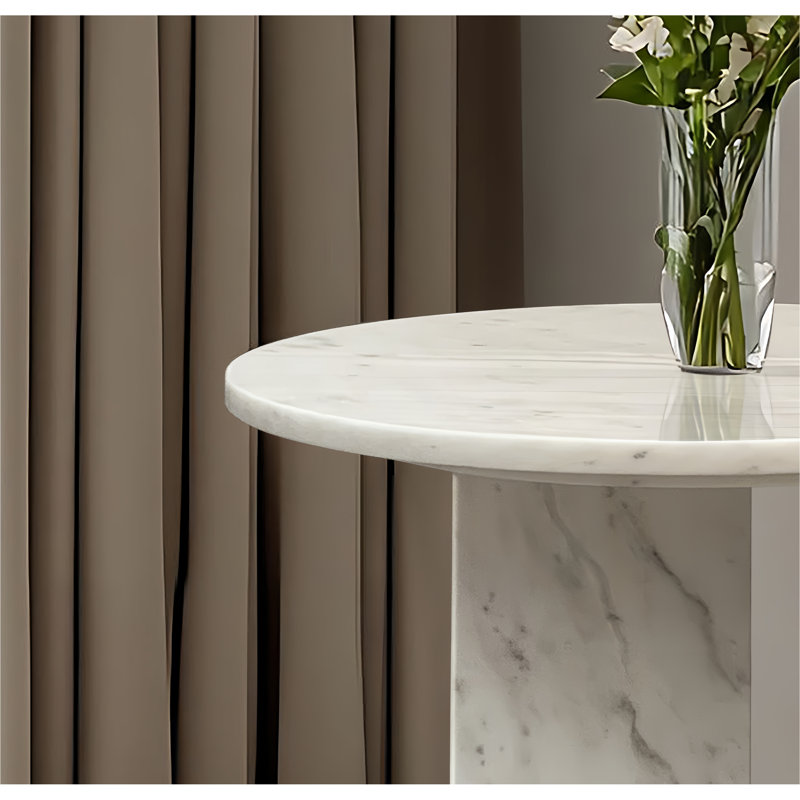 Petite table basse en marbre blanc naturel pour le salon - marbre véritable