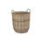 Wicker Rattan Lined Log Basket-108183989