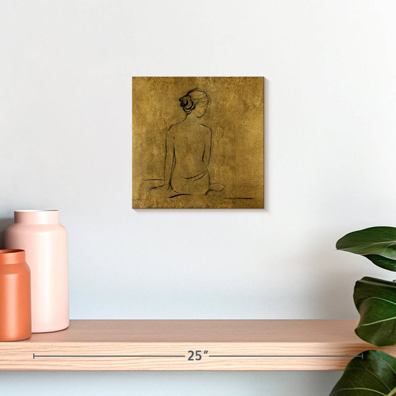 Leisha Golden Bather I, H 10 po x l 10 po