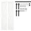 Porte de grange double 84 po avec quincaillerie 7 pi-106645901-106645898