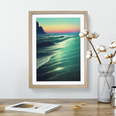 Boat By The Coast - Wall Art