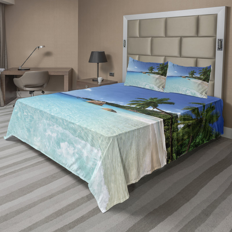 Microfiber Sheet Set, King Sheet Set + Fitted Sheet + 2 Pillowcases