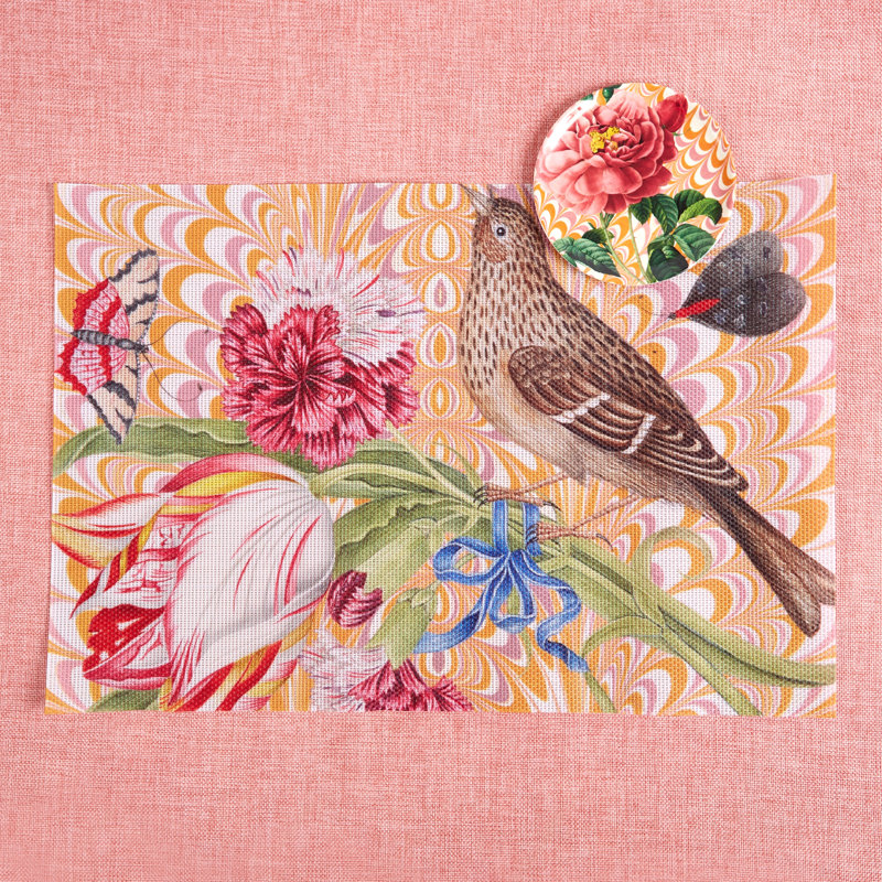 Rinky Vinyl Animal Rectangle Placemat
