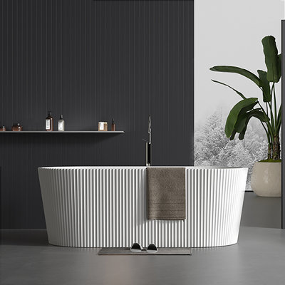 67'' x 29.5'' Freestanding Soaking Acrylic Bathtub