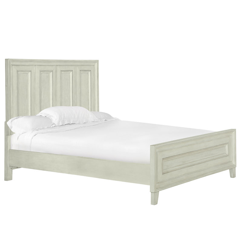 Aubrieanna Panel Bed, California King, Weathered White