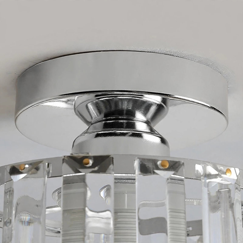 Alvarado 1-Light 13.5cm Flush Mount, Chrome