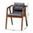 17.9'' H Tufted Faux Leather Upholstered Armchair-718519013