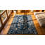 Tapis chinois antique chinois en laine noué à la main de petite taille rectangulaire d'époque des années 1930