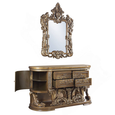 Miroir Constantine brun et doré (miroir seulement)