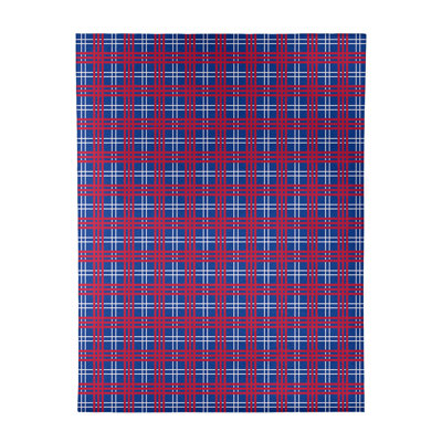 Tapis à carreaux bleu
