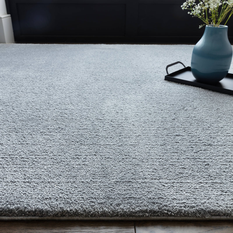 Symaya Cosy Shaggy Sky Blue Area Rug, Rectangle 80 x 150 cm
