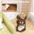 1 Pcs 3-tier Round Side Table With Metal Frame & Adjustable Foot Pads Nightstand-1982751736