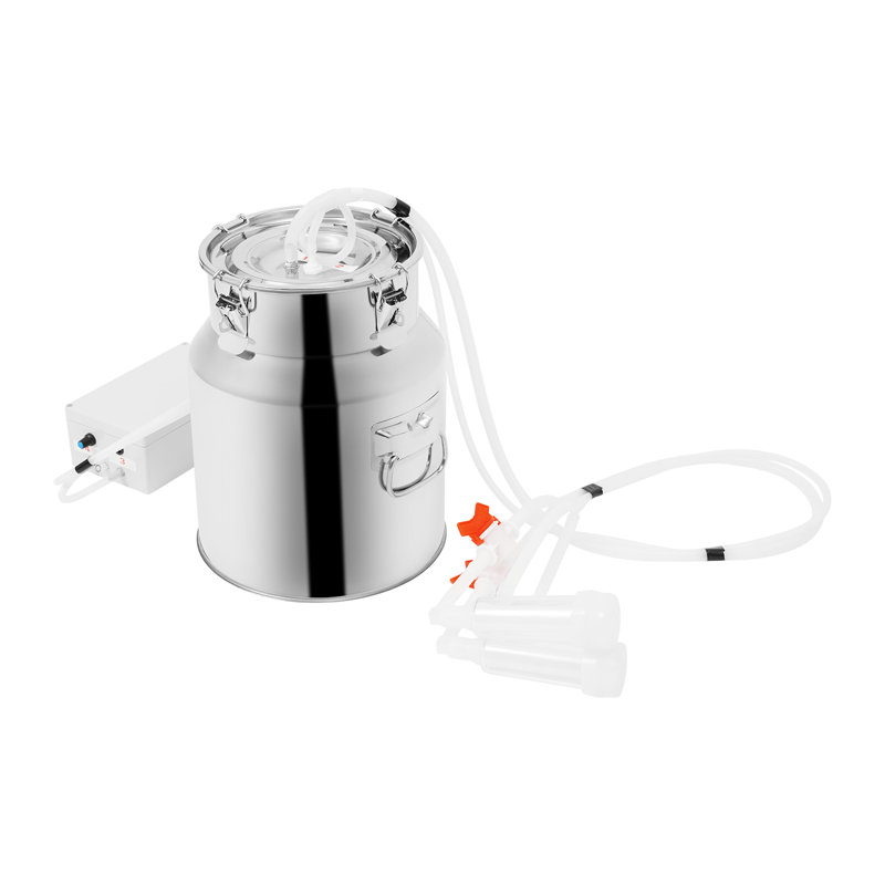Machine à traire à vache électrique avec seau en acier inoxydable Pulsation