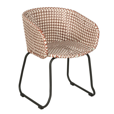 Fauteuil d'extérieur en rotin tissé Luna