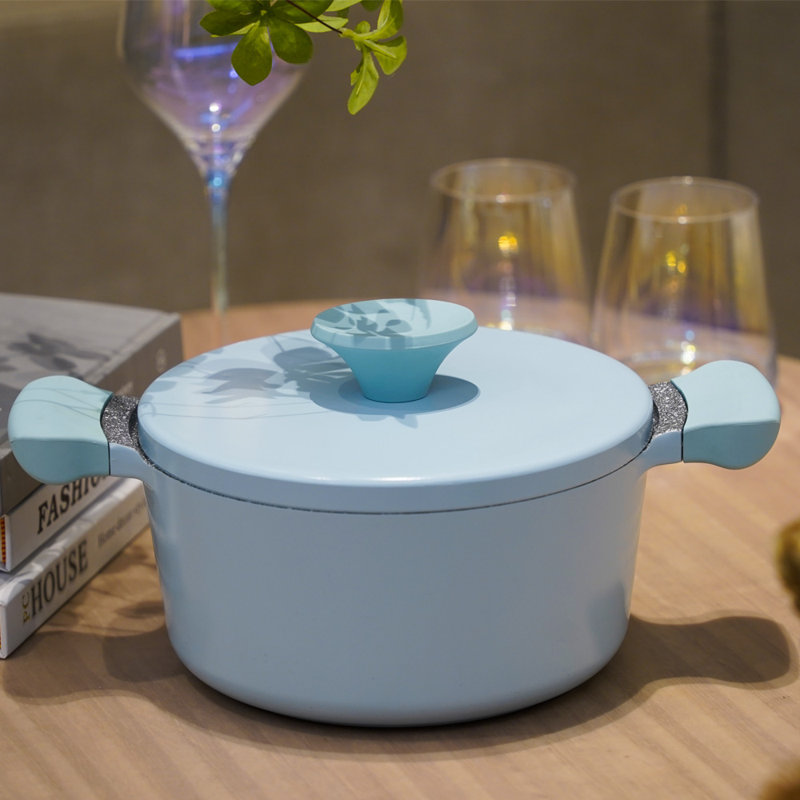 Randy Standard Pot with Lid, Blue