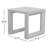 Calypso Square Metal Outdoor Side Table , 21.3'' in. W 21.3'' in. D