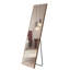 Grand miroir en bois massif brun pour chambre à coucher - 63 po x 19 po
