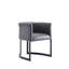 Chaise de salle à manger rembourrée en cuir Corso-315741076