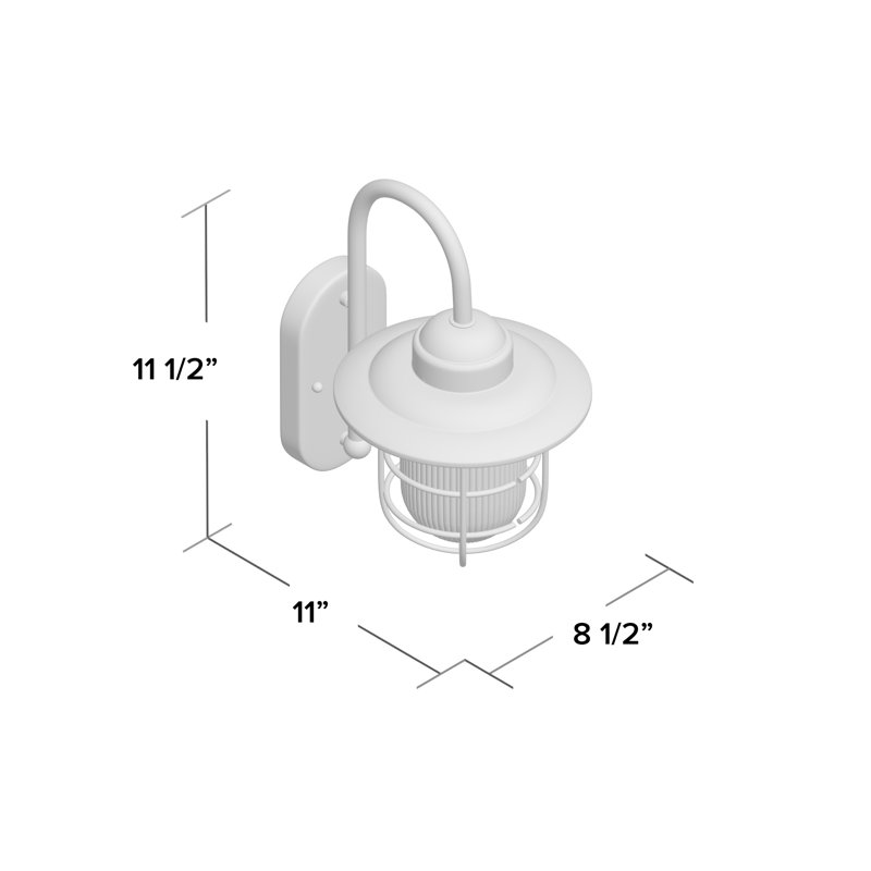 Fitzhugh Steel Wall Light, Satin Black