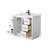 Miranda 42" Freestanding Single Bathroom Vanity with Marble Top-627156152-627156159