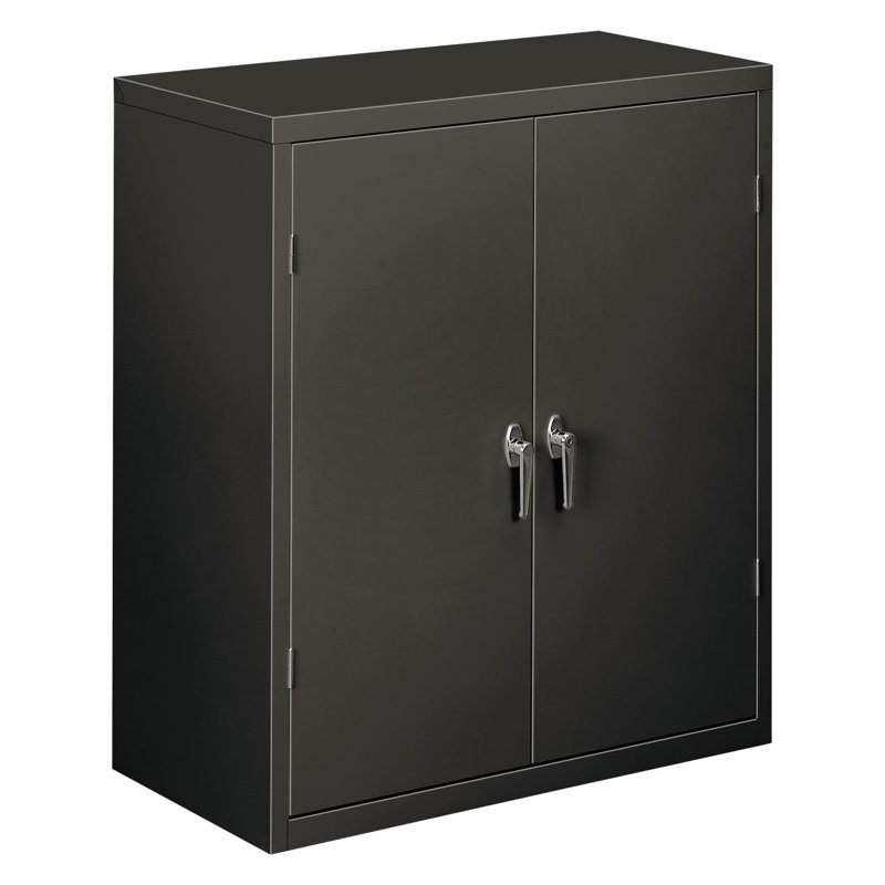 Charcoal Lockable Office Cabinet with Adjustable Shelving