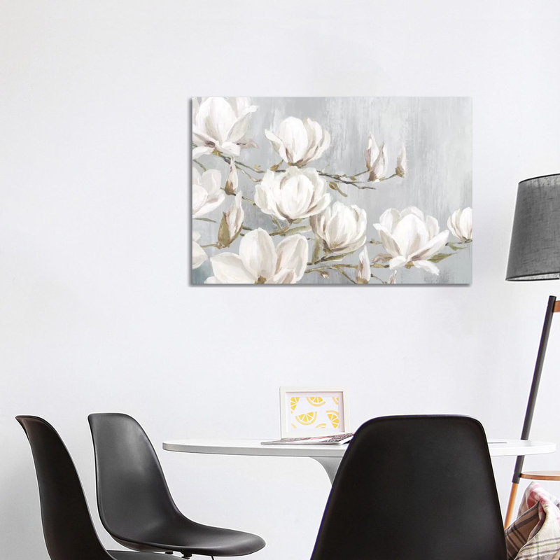 White Magnolia by Eva Watts - Wrapped Canvas Print, Wrapped Canvas, 101.6 cm H x 66.04 cm W x 1.91 cm D