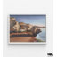 Paysage ensoleillé par Samira Yanushkova, reproduction de peinture aquarelle bord de mer, décor de salon paysage rocheux, petite décoration murale de bureau personnel