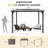 8x10 Ft Outdoor Metal Pavilion Gazebo With Aluminum Frame