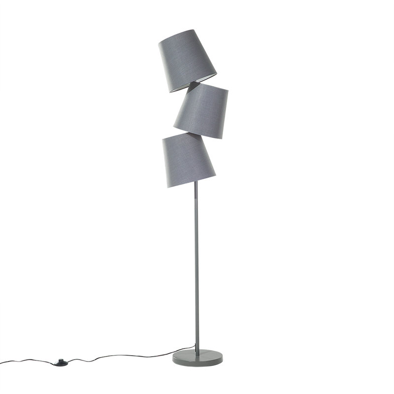 Aamna 163cm Novelty Floor Lamp, Grey