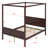 Queen Canopy Bed With Headboard and Footboard-1570315504
