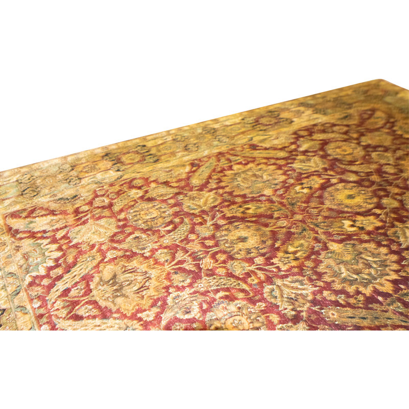 High-Quality Hand-Knotted Red And Black Area Rug
