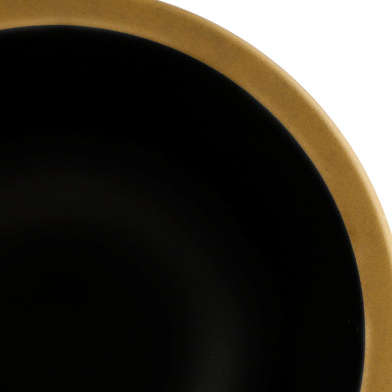 Bol à céréales 13 oz Kobe, Noir / or