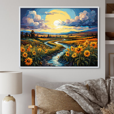 Benediktas, champ de tournesols français, charme champêtre IV - impression