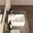 Altair 17'' White Ceramic Square Bathroom Sink with Overflow
