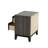 Rustic Nightstand, 2-Drawers Bed Side Table