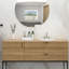 Lavabo de salle de bain ovale encastré en céramique blanche 20 po x 18 po - Moderne, teinté, pour différents endroits 20 po x 18 po, style moderne, résistant, s'adapte à plusieurs