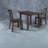 Space-saving Wood Dining Table Sets With Chairs, Extendable Espresso Design