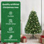 Artificial Christmas Tree with Stand Green PVC and Metal-1575819979